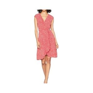 BCBGMAXAZRIA Red and White Cap Sleeve Dress​​